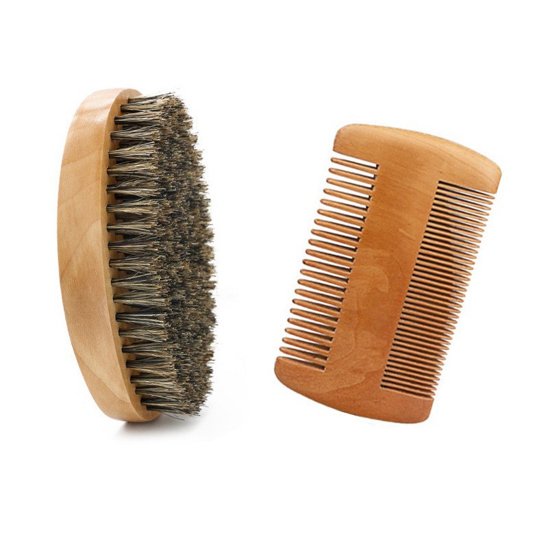 Double-Sided Oval Beard Comb