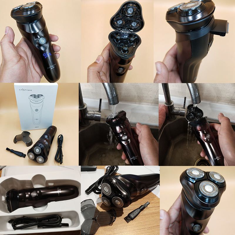 IPX7 Waterproof Rechargeable Beard Trimmer