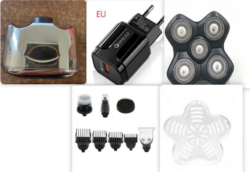 6-Head Digital Electric Shaver