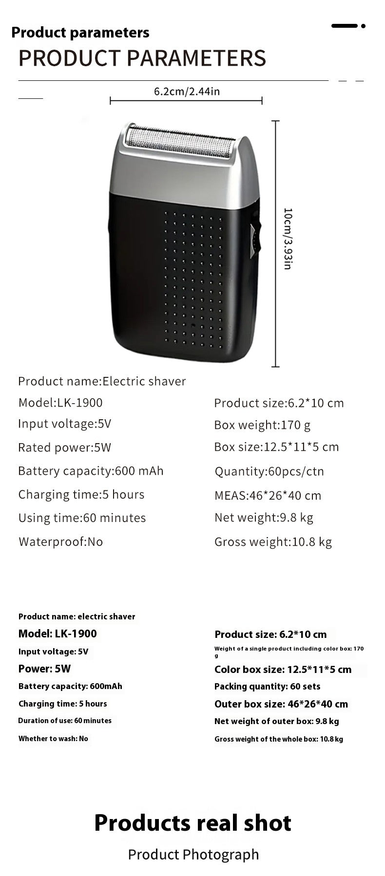 Electric Compact Portable Beard Scraper