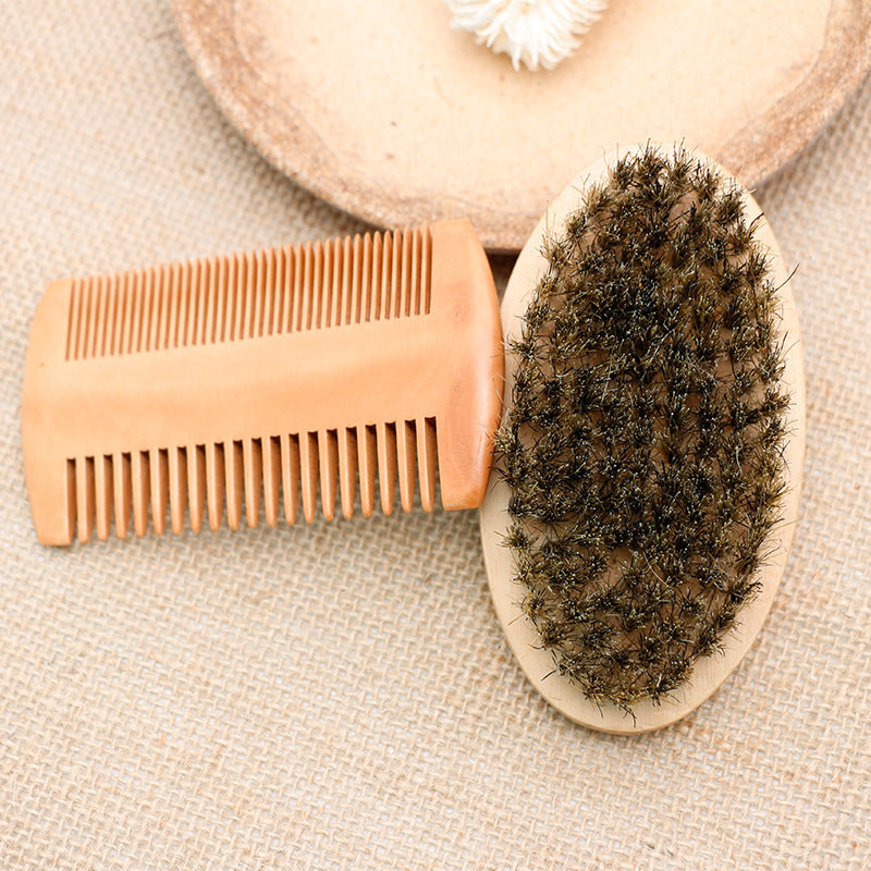 Double-Sided Oval Beard Comb