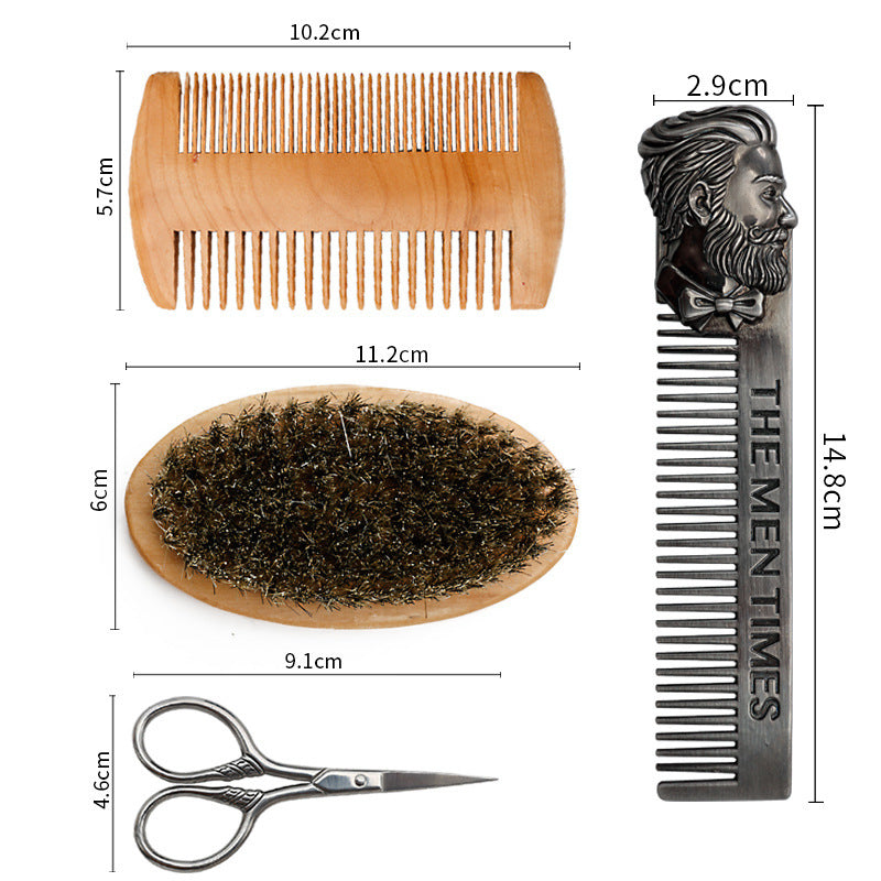Beard Styling Set with Comb & Scissors