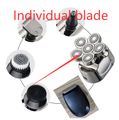 6-Head Digital Electric Shaver