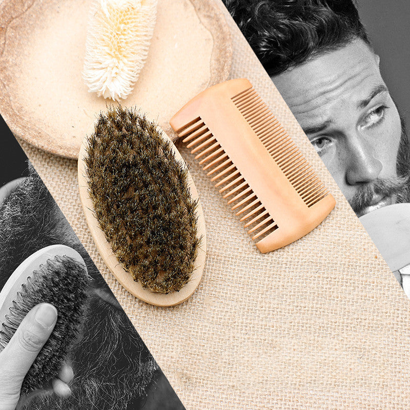 Double-Sided Oval Beard Comb