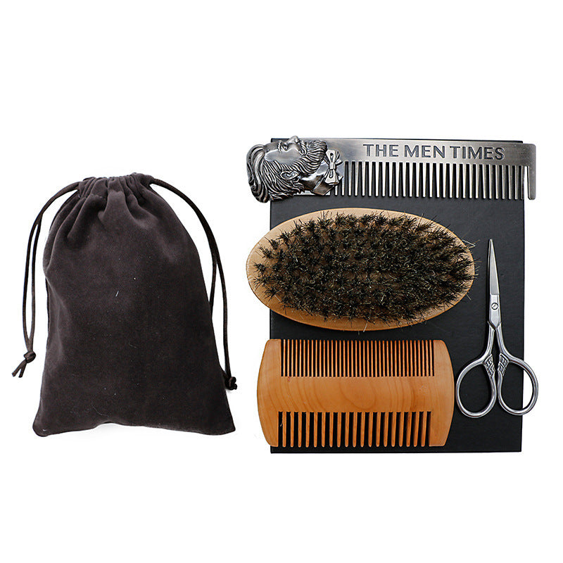 Beard Styling Set with Comb & Scissors