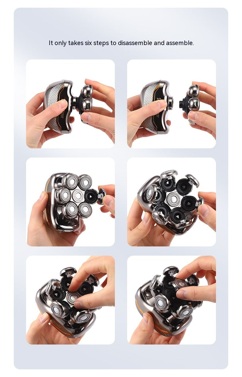 7-Head Intelligent Electric Shaver