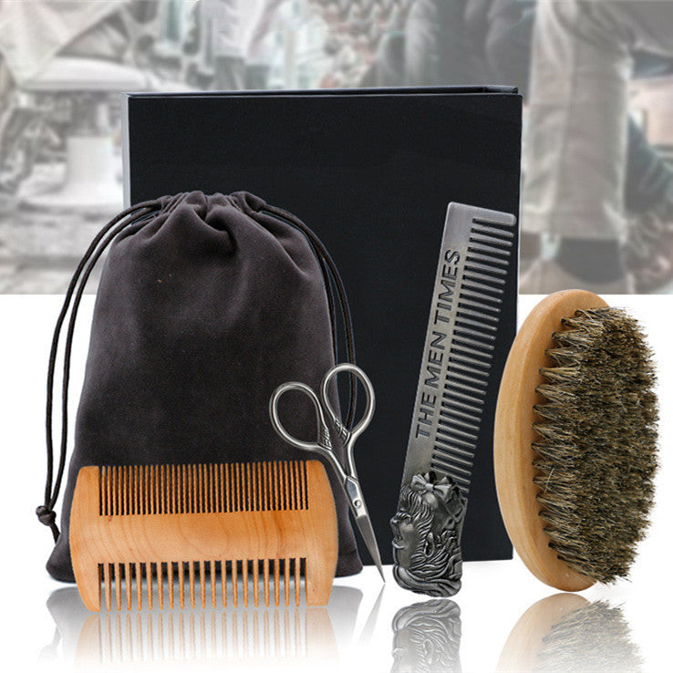 Beard Styling Set with Comb & Scissors